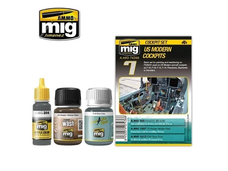 AMMO by MIG Jimenez AMMO MIG - Sendinimo rinkinys US MODERN COCKPITS, 7436