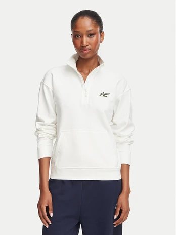 Lacoste Džemperis SF8504 Kreminė Relaxed Fit