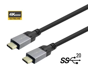 Vivolink USB-C to USB-C Cable 1m Supports 20 Gbps data