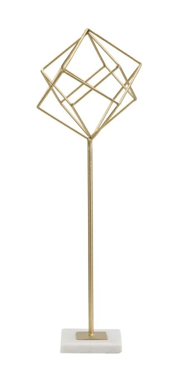 Geometrinė dekoratyvinė skulptūra, 16 × 52,5 × 18 cm