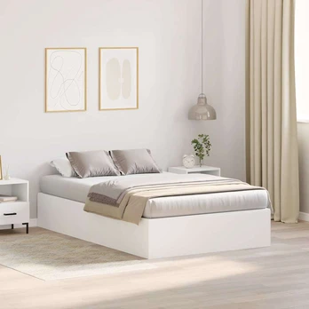 Storage Bed Frame White 120x200 cm