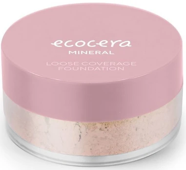 Biri pudra Ecocera Mineral Loose Coverage, n6 nyc, 4 g