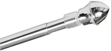 Karnizas Kafe, 85 - 135 cm, Ø 11 mm, sidabro