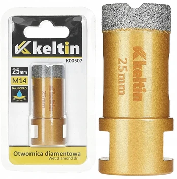 Deimantinė karūna Keltin 25mm M14 skirta gresui, plytelėms, glazūrai, gręžimo karūnėlė