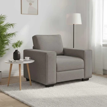 Sofa Sofos krėslas, pilkai rudas, 100x77x82 cm, audinys