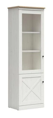 Vitrina Frija 63, balta/ruda