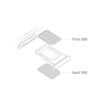 SIM kortelės laikiklis skirtas iPhone 12 DUAL SIM Purple ORG