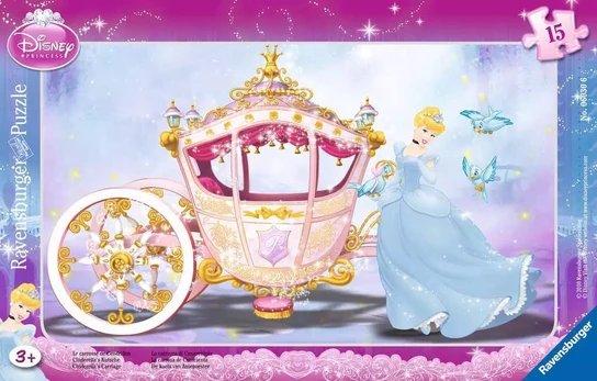Ravensburger dėlionė „Disney Pelenė“, 15 det., nuo 3 m.