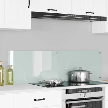 Virtuvės užpakalinė plokštė 2 pcs Balta 70 x 40 x 0.8 cm