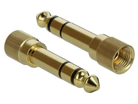 AV adapteris Delock Jack 3.5mm - 6,3mm auksas (65983)