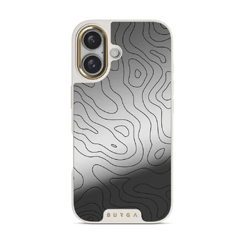 Wild Terrain - Minimalist iPhone 16 Case, Elite Mirror Light (MagSafe) / Gold