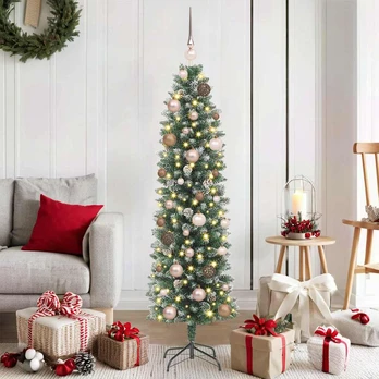 Dirbtinis lieknas Kalėdų medis Žalia 150 cm