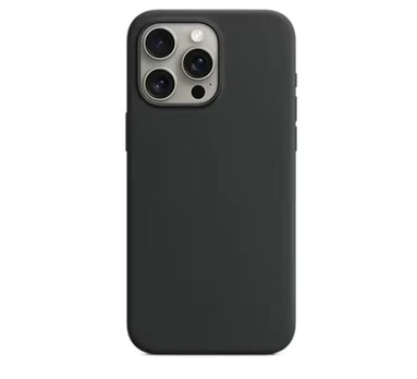 Riff Slim &amp; Soft Silicone Soft Back Cover Case for Apple iPhone 15 Plus Dark Grey