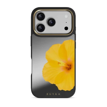 Hibiscus - iPhone 17 Pro Case, Elite Mirror (MagSafe) / Gold