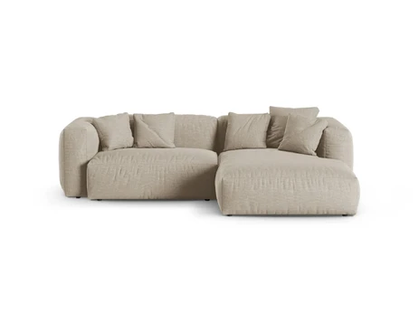 Modular Right Corner Sofa, "Martina", 2 Seats, 280x176x75, Light Beige