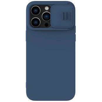 Telefono Dėklas Nillkin CamShield Silky Silicone Case for iPhone 15 Plus with Camera Protector Mėlynas KOW068
