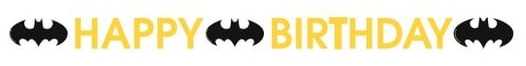 Amscan Batman bogstavs banner