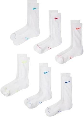 Kojinės Nike Everyday Elevated 6 par balta HQ8021 906 (38-42)