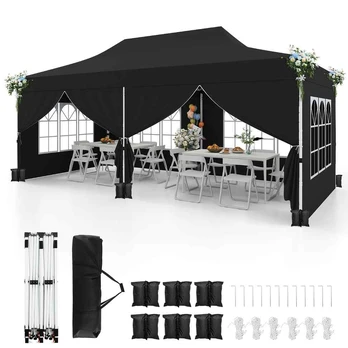 Bonideco Select Pavėsinė 600x300x316cm., juodos spalvos
