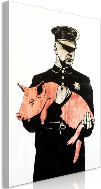 Artgeist Paveikslas - Police Pig (1 Part) Vertical