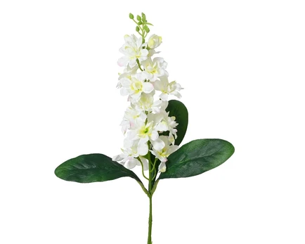 Dirbtinė gėlė hiacintas, balta, 60 cm