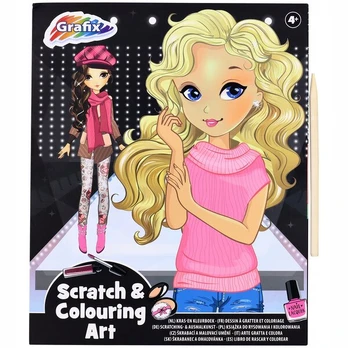 SPALVINIMO KNYGELĖ "SCRATCHBOARD MAGIC BOOK" MODELIS 24 DALYS GRAFIX 89