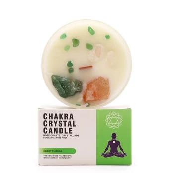 - Heart Chakra - krištolinė žvakė