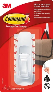 3m Command didelis daugkartinio naudojimo lipnus kabliukas
