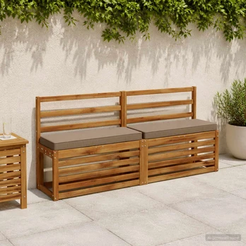 2 dalių suoliuko pagalvÄs VUGHT 2 pcs 100% poliesteris Taupe