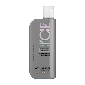 ICE PROFESSIONAL STOP GREY THERAPY ANTI-AGEING plaukų šampūnas, 250 ml