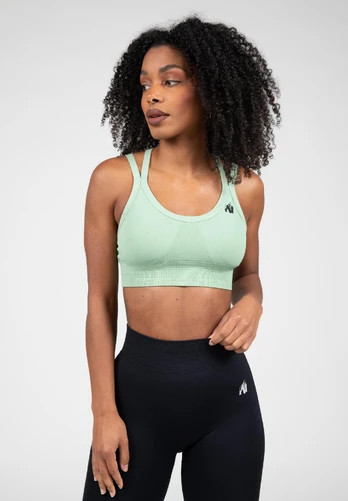 Gorilla Wear Whitney Seamless Sports Bra - Green