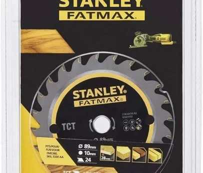Medžio pjovimo diskas STANLEY, 89 x 10 mm, 24 dantų