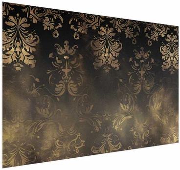 Artgeist Plakatas - Dark Baroque Patterns with Golden Accents