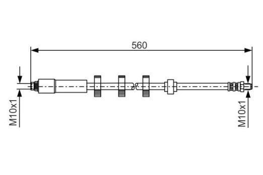 BOSCH 1 987 481 290 Brake hose
