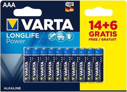 Baterijos Varta Longlife Power 20 vnt.