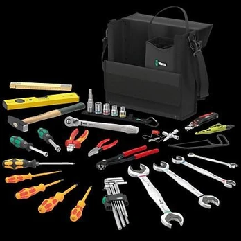 Tool set for sanitary, heating and climate installations, 36 pcs