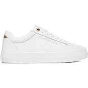 Laisvalaikio batai Tommy Hilfiger Th Foxing Platform Leather FW0FW09018 Balta