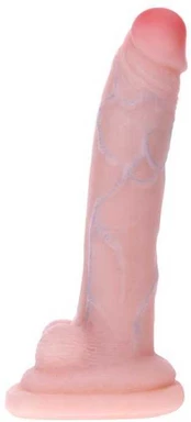 BAILE Lankstus lankstomas varpos dildo su stuburu 28cm