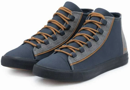 men's high-top trainers t343 - navy