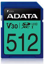 Adata MEMORY SDXC 512GB V30/ASDX512GUI3V30S-R ADATA