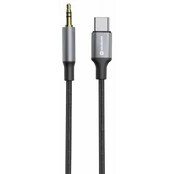 Swissten Audio Adapter Textile USB-C - 3.5mm Jack Cable 1.5m kaina