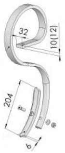 Dantis kultivatoriaus SU 1680/05-000/1(32x12