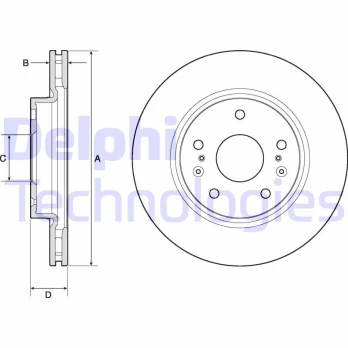DELPHI BG4764C Brake Disc