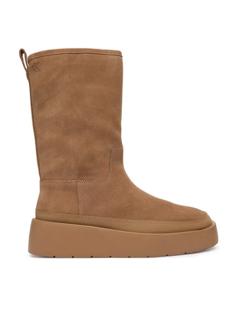 Calvin Klein Sniego batai Flatform Mid Boot Suede Wl HW0HW03181 Smėlio