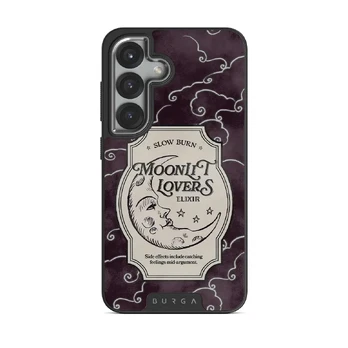 Moonlit Lovers - Samsung Galaxy S25 Plus Case, Elite Dark (Magnetic) / Silver