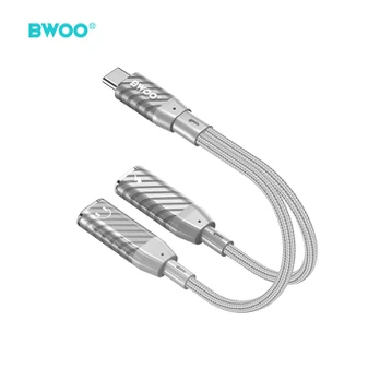 BWOO 2 in 1 Adapteris 2 Type C jungtys to 3.5MM Jack BZ68