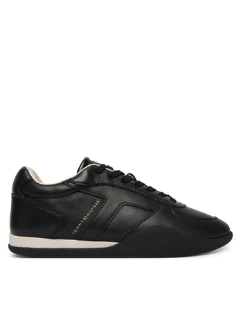 Laisvalaikio batai Tommy Hilfiger Th Vintage Low Runner Leather FW0FW09485 Juoda