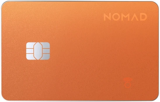 Nomad Tracking Card Pro – Find My, stellar oranžinis