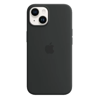 Apple iPhone 14 silikoninis dėklas su MagSafe Midnight