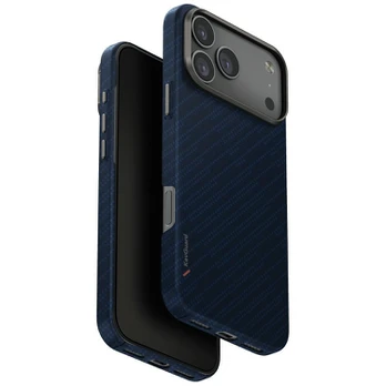 Dėklas UNIQ Keva EDGE do iPhone 17 Pro Max Magclick Charging mėlyna